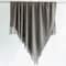 Deerlux Decorative Diamond Pattern Knit Throw Blanket with Fringe, Gray QI003966.GY - alternate 8